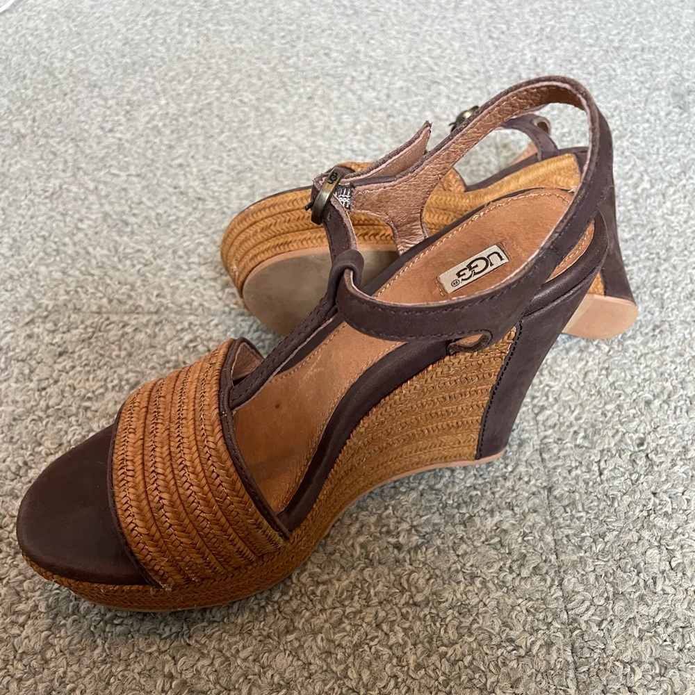 Ugg platform sandal heels